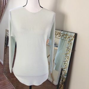 Etc green mint sea foam light super soft machine washable crewneck sweater